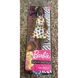 Mattel Barbie Fashionistas Doll #106 AA Floral Print Dress (NWT)